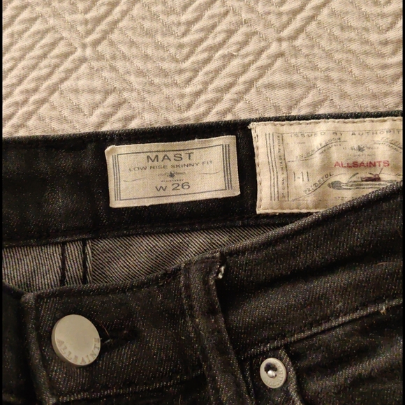 Allsaints. Mast jeans. Size 26 - Picture 5 of 5